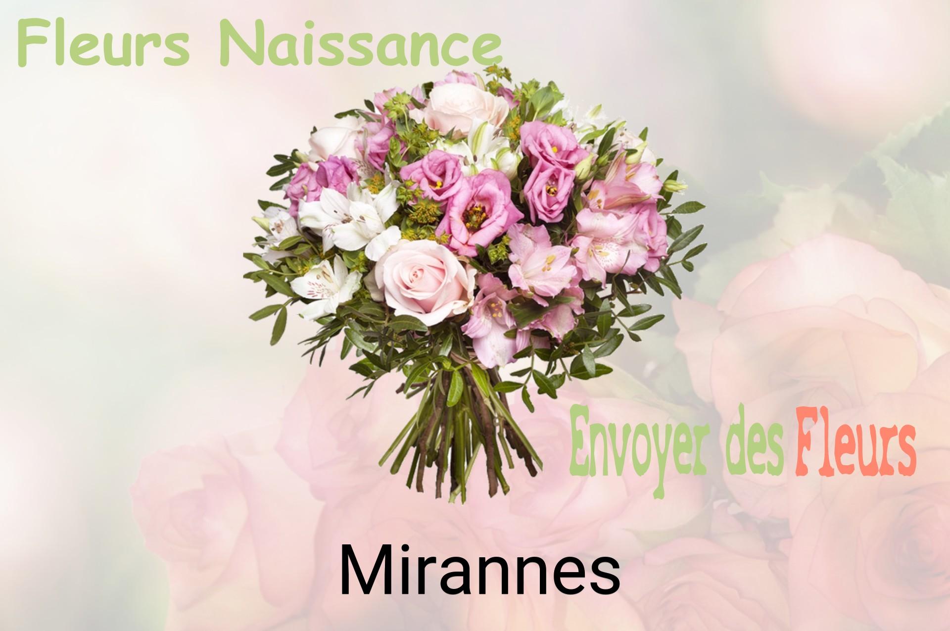 Bouquet de fleurs de naissance livré à Mirannes